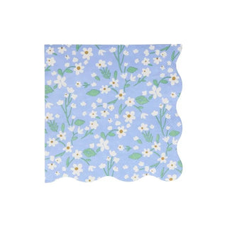 Ditsy Floral Large NapkinsAdd a touch of springtime beauty to your party table with these delightful large napkins. They feature a fabulous floral pattern with a stylish scalloped edge.

ThesMeri Meri