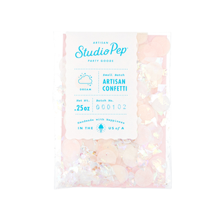 Dream Artisan ConfettiOur hand-pressed Artisan Confetti is the highest quality confetti available. Fully separated and pressed from American made tissue paper for the most beautiful colorStudio Pep