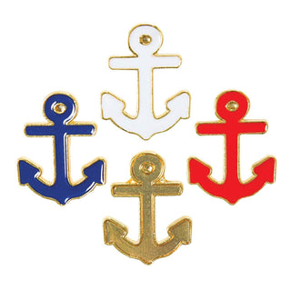 Drink Charms - AnchorsPersonalize your drink! This adorable set of drink charms features:

Clip on charms in four different colors
White, gold, red and blue charms
Anchor shaped and durabCreative Brands