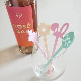 Easter Favors Acrylic Drink Stirrers - Pastel Color SetReusable, acrylic stir sticks are perfect for Easter Brunch and all your Spring gatherings. They also make beautiful gifts! 
Each stir stick is 6" tall 
Sold in setsFioriBelle