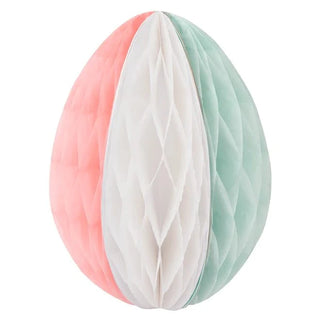 An Easter Honeycomb Decorations from Meri Meri with a pink and green pattern.