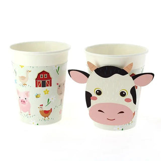 Farm Animal Cups - Compostable6 cups dressed with recyclable paper sleeves. 
- Compostable and recyclable 
- Recyclable packaging without plastic 
- Printed with vegetable inks
-Made in FranceAnnikids