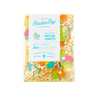 Fiesta Artisan ConfettiOur hand-pressed Artisan Confetti is the highest quality confetti available. Fully separated and pressed from American made tissue paper for the most beautiful colorStudio Pep