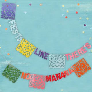 Fiesta Like There's No Manana Flag Party Bunting by Ginger Ray
