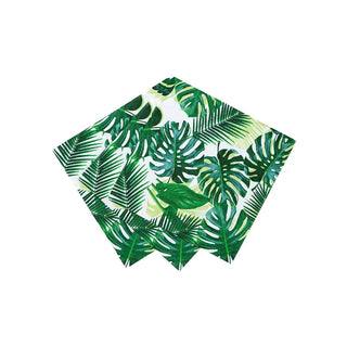 Palm Leaf Cocktail NapkinsMake your party table special with these palm leaf print napkins. 
Mix and match with our Dinosaur or Tropical paper plates and they would definitely make a bright, Talking Tables