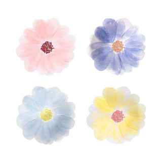 Flower Garden Small PlatesThese gorgeous small Flower Garden plates will bring the beauty of springtime to your table. Brightly colored with shiny gold foil detail.
 
Embossed &amp; die cut
PMeri Meri