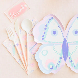 Flutter Large NapkinsBeautiful butterflies! Featuring a gorgeous pastel palette, these butterfly napkins make our hearts flutter. We think they're pretty perfect for butterfly, fairy, anDaydream Society
