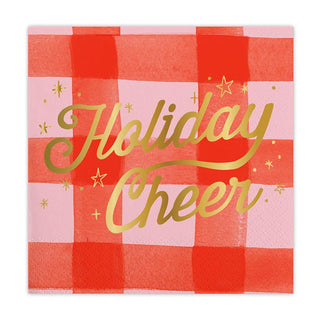 Holiday Cheer - Foil Beverage Napkins