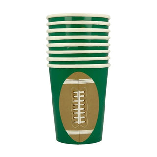 A set of Meri Meri Football Cups, perfect for birthday parties.