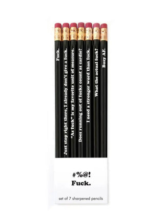 A set of Snifty Pencil Set with words.