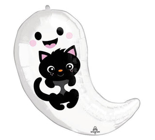 GHOST BLACK CAT 19in BALLOONNon-Packaged Foil Balloon
19" Ghost shape balloon holding a black cat.19"H X 16"WBurton & Burton