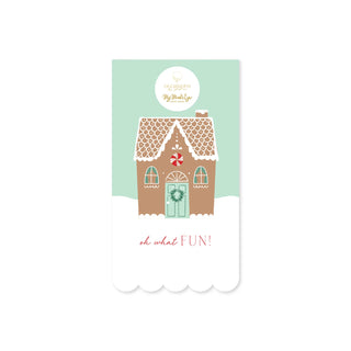GINGERBREAD SCALLOPED GUEST NAPKIN