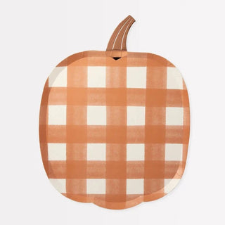 Gingham Pumpkin PlatesGingham is a fabulous design, and looks perfect for a traditional Halloween table setting. These plates add an attractive effect your family and friends will love.

Meri Meri
