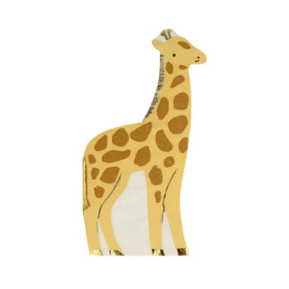 A Meri Meri Giraffe Napkin is standing on a white background.