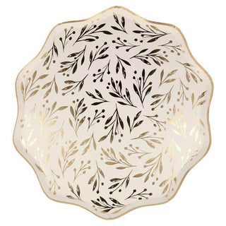 Gold Leaf Dinner PlatesLeaves and berries are a fabulous festive party theme, and look even more amazing when the design is in a shiny gold foil. These large dinner plates, perfect for theMeri Meri