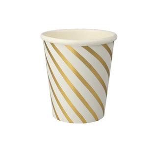 Gold Swirl CupsWhy have plain party cups when you can have these with a sensational shiny gold foil swirl? They are perfect to add sparkle to a New Years Eve party or any special cMeri Meri