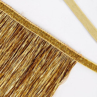 Gold Tinsel Fringe GarlandThis gorgeous gold tinsel garland is perfect to add style and shimmer in seconds. It'll look great at any party or celebration where you want a touch of sparkle.

2 Meri Meri
