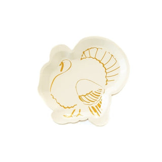 Gold Turkey Shaped Plate• Includes 8 gold foiled turkey shaped plates 
• approximately 9" tallMy Mind’s Eye