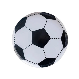 This Good Sport Soccer Ball plate from Daydream Society is perfect for team parties or birthday parties. It is displayed on a white background.