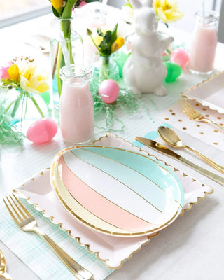 HAPPY EASTER EGG SHAPED PAPER PLATESFinish setting your eggcellent Easter spread with these whimsical egg plates. Each plate set come with 2 designs, and 4 of each design. Your guests are sure to deligMy Mind’s Eye
