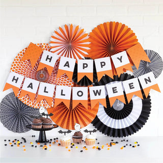 HAPPY HALLOWEEN WORD BANNER• HAPPY banner is approximately 3' long
• HALLOWEEN banner is approximately 4' long
• flags are 4" wide by 6" tall
• 10 feet of twine includedMy Mind’s Eye