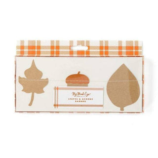 HARVEST LEAF & ACORN MINI BANNERWhether your style is modern, farmhouse or urban chic this harvest leaf and acorn banner's minimal, elegant design is the perfect addition to your fall decor. ReminiMy Mind’s Eye
