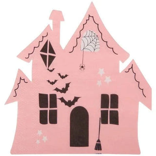 Haunted House Beverage NapkinKeep the party spooky with these Halloween haunted house shaped beverage napkins.

Twenty 3-Ply die cut beverage napkins per package
4 assorted napkin colors, 5 eachCR Gibson