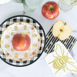 Hey, Bae-Bee Gingham Dinner PlatesIf you are throwing a summer picnic, baby shower, or bee-themed party, we have you covered with the Hey Bae-Bee collection! Featuring an array of adorable bee and giJollity & Co