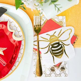 Hey, Bae-Bee Guest NapkinsIf you are throwing a summer picnic, baby shower, or bee-themed party, we have you covered with the Hey Bae-Bee collection! Featuring an array of adorable bee and giJollity & Co