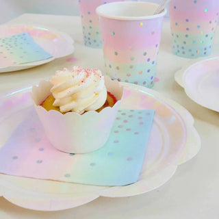 Get ready for your rainbow polka dot party with these high quality thick stock supplies. Add some extra sparkle to your pastel themed party with our Illume Iridescent Pastel Cup.