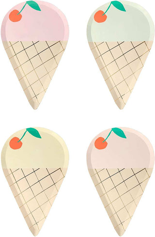 Ice Cream PlatesThese stunning ice cream plates, in four different color combinations, are just perfect for any super cool party! These charming designs will be sure to delight yourMeri Meri