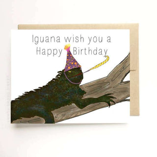 Iguana Birthday Card