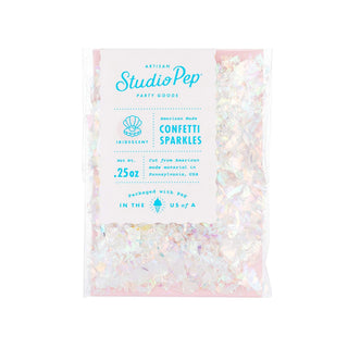 Iridescent Confetti SparklesOur hand-pressed Artisan Confetti is the highest quality confetti available. Fully separated and pressed from American made tissue paper for the most beautiful colorStudio Pep