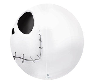16" Packaged Jack Skellington OrbzPackaged Foil Balloon
16" Packaged Jack Skellington Orbz foil balloon.-Inflate with latex tip.-Eliminate all seams.-Sphere-shaped when full.-Great float with bold coBurton & Burton