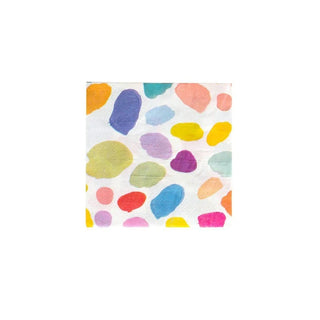 A Kindah Cocktail Napkin with colorful dots perfect for parties or Easter celebrations by Oh Happy Day.