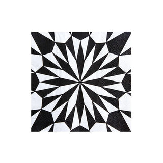 Kaleidoscope Cocktail NapkinsFall into a world of black and white with this beautifully patterned collection! With two plate sizes and a cocktail napkin, mixing and matching with our Posh CollecJollity & Co