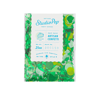 Key Lime Pie Artisan ConfettiOur hand-pressed Artisan Confetti is the highest quality confetti available. Fully separated and pressed from American made tissue paper for the most beautiful colorStudio Pep