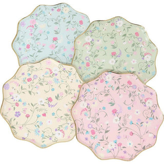Paris Floral Side PlatesMake your party table a stylish scene with these Laduree Paris floral side plates! Each plate features lovely flower details and exquisite scalloped edges. A beautifMeri Meri