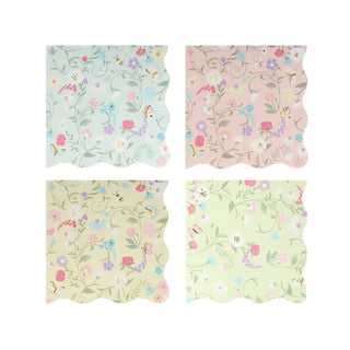 Paris Floral Small NapkinsAdd a picturesque touch to your Laduree party table with these beautifully illustrated Laduree Paris floral small napkins.  Each pack has yellow, blue, pink and mintMeri Meri