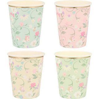 Laduree Paris Floral Party cupsMake your party table a Parisian dream with these lovely Laduree Paris Floral Party cups! Each cup features gold trim and exquisite flower details. A stunning additiMeri Meri