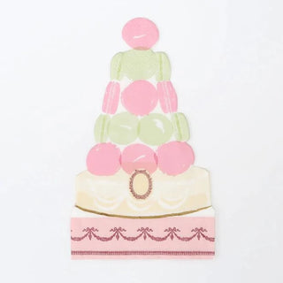 Paris Macaron Pyramid NapkinsWe're delighted to collaborate with Laduree, the restaurant, tea room and macaron specialist, to create these beautiful napkins. The exquisite colors and gold foil dMeri Meri