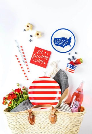 Freedom Ring Paper NapkinLet the freedom to enjoy patriotic treats ring with this 5" party napkin! Perfect for backyard barbecues, or as an addition to a 4th July picnic basket. These napkinMy Mind’s Eye