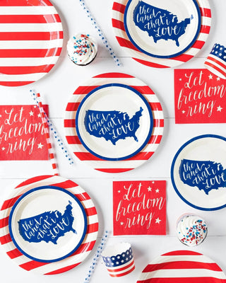 Freedom Ring Paper NapkinLet the freedom to enjoy patriotic treats ring with this 5" party napkin! Perfect for backyard barbecues, or as an addition to a 4th July picnic basket. These napkinMy Mind’s Eye