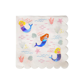 Let's Be Mermaids Lunch Napkins