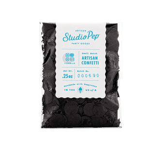 Licorice Artisan ConfettiOur hand-pressed Artisan Confetti is the highest quality confetti available. Fully separated and pressed from American made tissue paper for the most beautiful colorStudio Pep