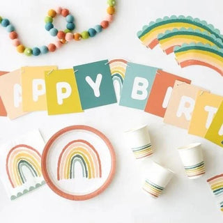 Rainbow - Birthday Party SuppliesLife is busy and planning a birthday party for your little one can be a lot of work. That's where we come in! With this rainbow themed birthday party supplies in boxLucy Darling