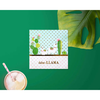 Llama Party NapkinsThis fiesta party supplies collection is perfect for summer parties, a bachelorette party, Cinco de Mayo, and birthdays of course! Featuring adorable hand-illustrateCrated