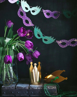 MARDI GRAS MASK BANNERAdd some magic to your Mardi Gras celebrations with this colorful mask banner. This bright and fun banner will add add touch of mystery to your Mardi Gras party backMy Mind’s Eye