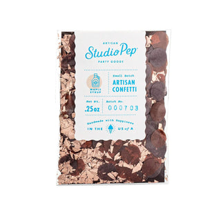 Maple Syrup Artisan ConfettiOur hand-pressed Artisan Confetti is the highest quality confetti available. Fully separated and pressed from American made tissue paper for the most beautiful colorStudio Pep