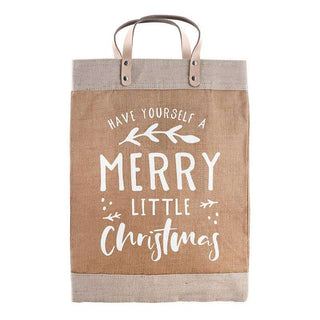 Market Tote - Merry XmasGreat size for a trip to the local market or for a weekend away! Inside pocket for organization Waterproof lining for accidental spills 
-- Jute, Waterproof Lining 
Creative Brands
